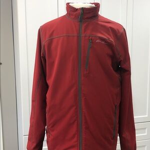 Eddie Bauer Burnt Orange Faux Fur Lined Jacket – Men’s XL